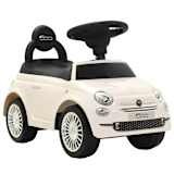 vidaXL Детска кола за яздене "Fiat 500" бяла