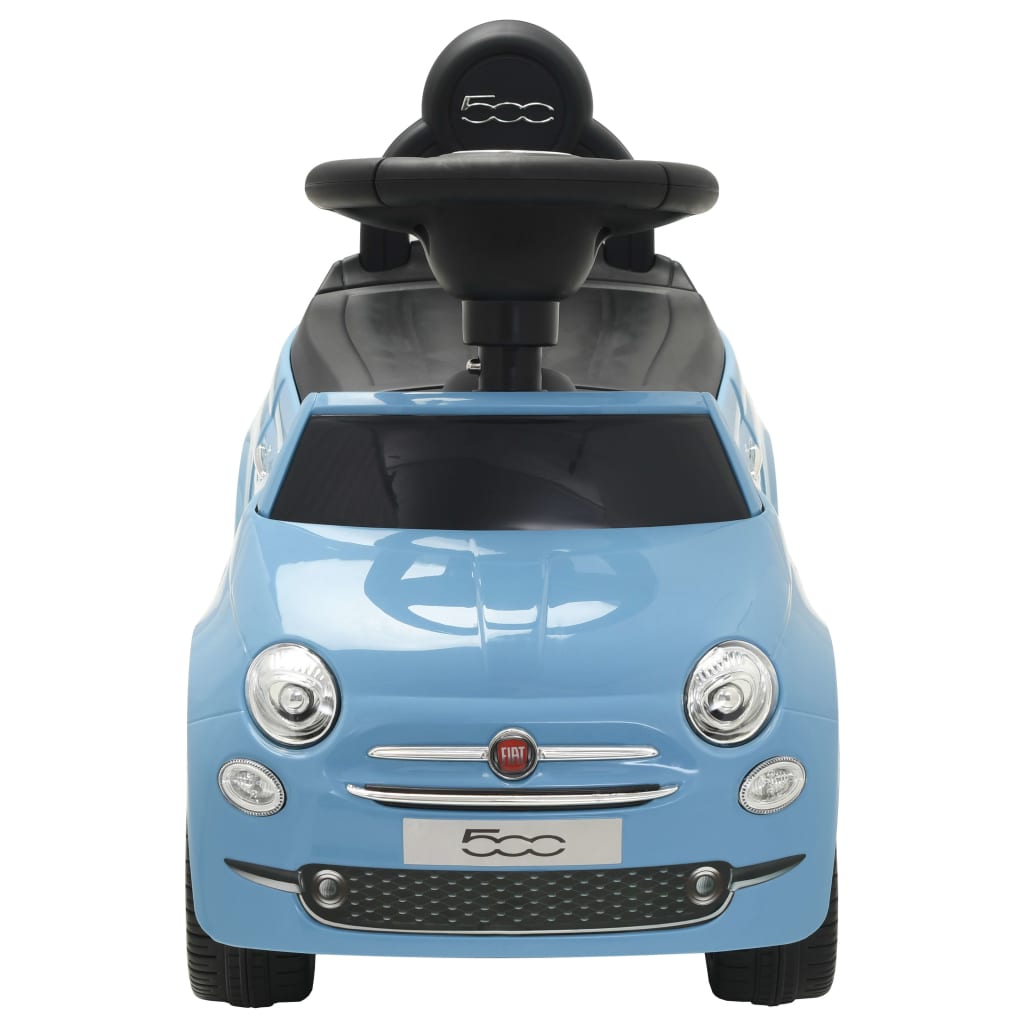 vidaXL Детска кола за яздене "Fiat 500" синя
