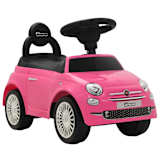 vidaXL Детска кола за яздене "Fiat 500" розова