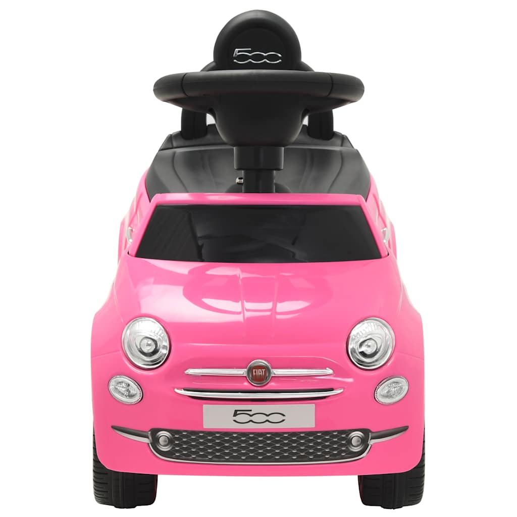 vidaXL Potkuauto Fiat 500 vaaleanpunainen