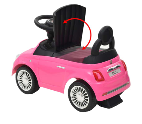 pink fiat 500 ride on