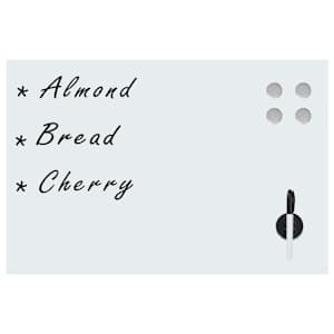 vidaXL Tablă albă magnetică de perete, Sticlă, 60x40 cm