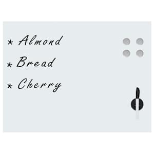 vidaXL v&aelig;gmonteret magnetisk tavle glas 80 x 60 cm