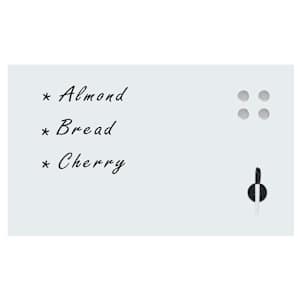 vidaXL Sein&auml;kiinnitteinen magneettinen tussitaulu lasi 100x60 cm