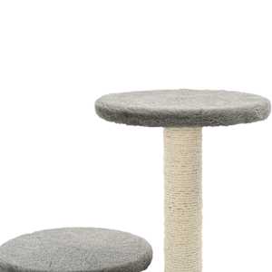 Škrabadlo pro kočky se sisalovými sloupky 60 cm šedé - obrázek 6