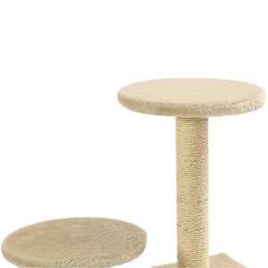 Škrabadlo pro kočky sisalové sloupky 60 cm béžové - obrázek 6