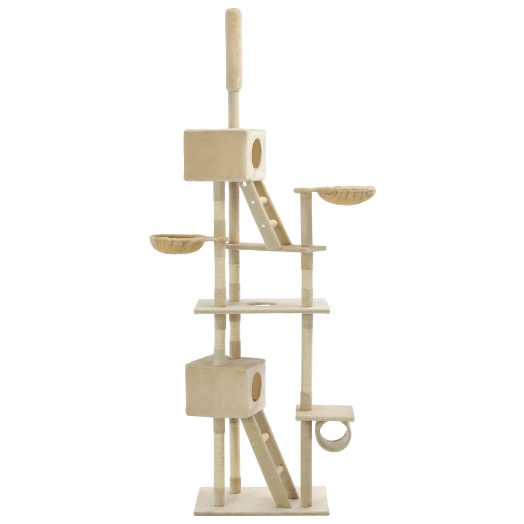 

vidaXL Kattenkrabpaal met sisal krabpalen 230-260 cm beige