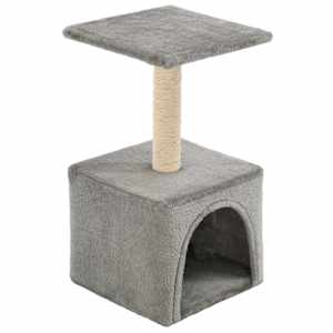 Škrabadlo pro kočky sisalové sloupky 55 cm šedé - obrázek 2