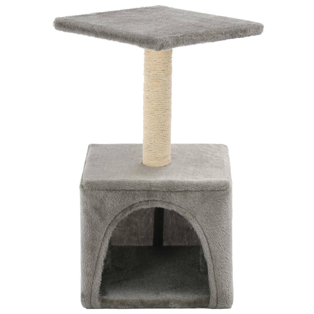 vidaXL Albero per Gatti con Tiragraffi in Sisal 55 cm Grigio