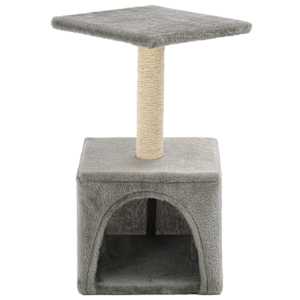 vidaXL Arbre &agrave; chat avec griffoirs en sisal 55 cm Gris