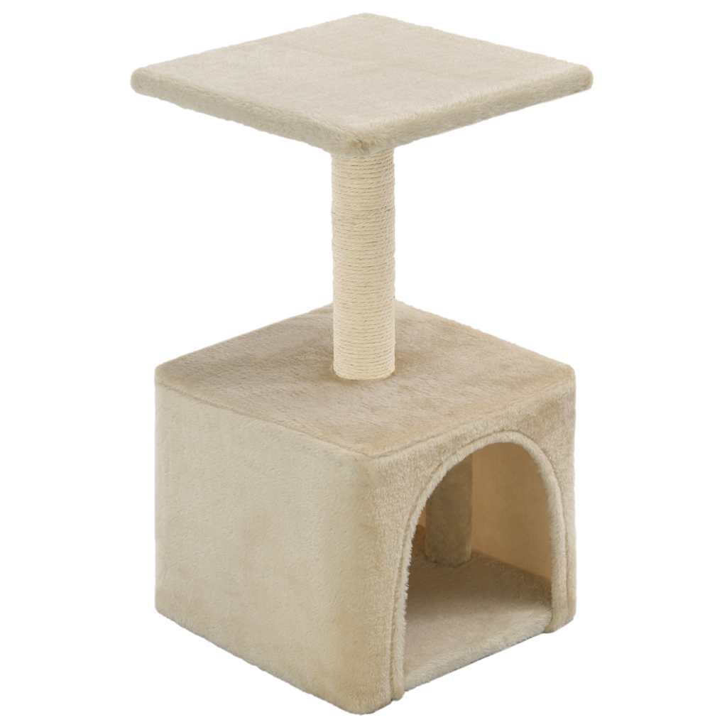 vidaXL Škrabadlo pro kočky sisalové sloupky 55 cm béžové