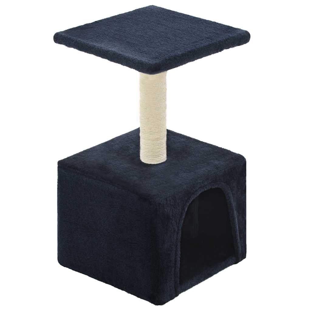 vidaXL Škrabadlo pro kočky se sisalovými sloupky 55 cm tmavě modré