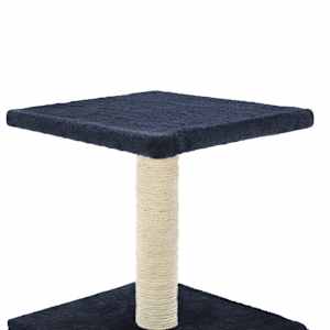 Škrabadlo pro kočky se sisalovými sloupky 55 cm tmavě modré - obrázek 5
