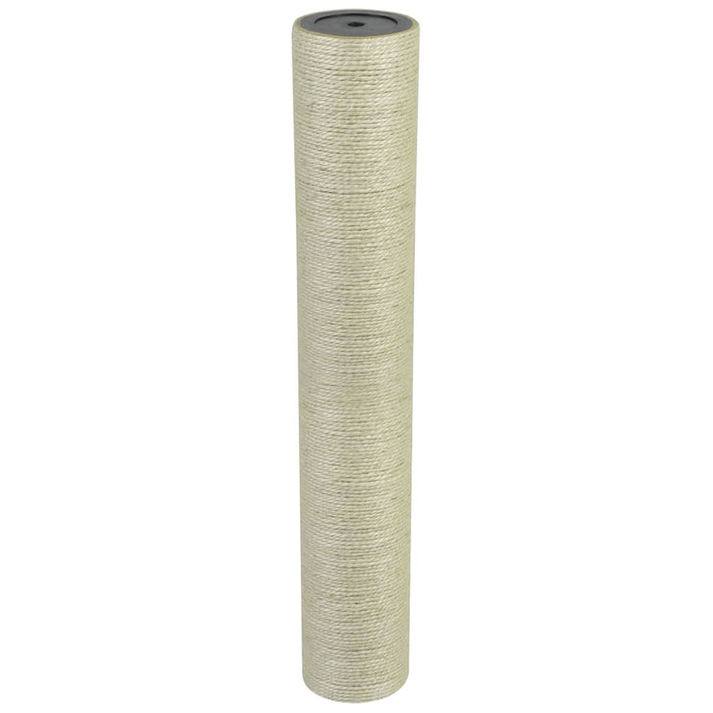 Kradsetræ til kat - væghængt sisalsøjle 8 × 50 cm, beige