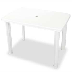 3dílný bistro set plastový bílý - obrázek 2