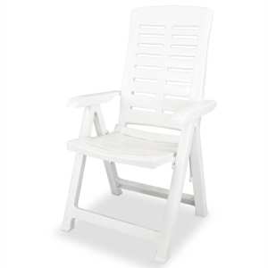 3dílný bistro set plastový bílý - obrázek 5