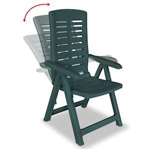 3dílný bistro set plastový zelený - obrázek 5