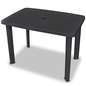 3dílný bistro set plastový antracitový - obrázek 3