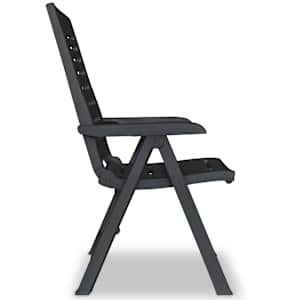 3dílný bistro set plastový antracitový - obrázek 7
