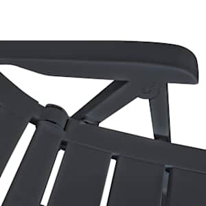 3dílný bistro set plastový antracitový - obrázek 9