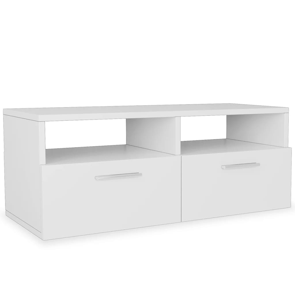 

vidaXL Tv-meubel 95x35x36 cm spaanplaat wit 2 st