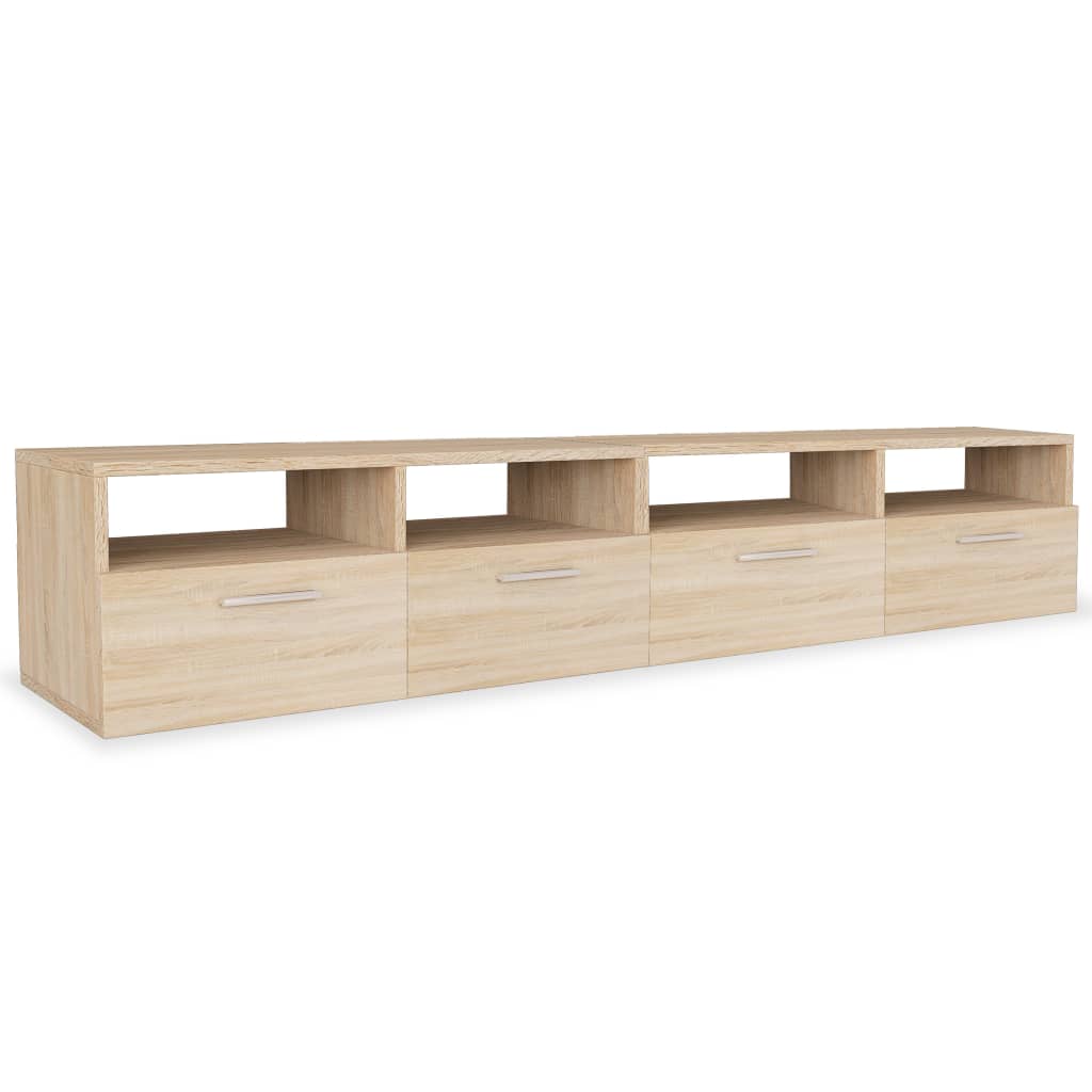 

vidaXL TV Cabinets 2 pcs Engineered Wood 37.4"x13.8"x14.2" Oak