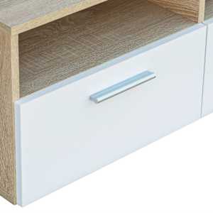 TV skříňky 2 ks kompozitní dřevo 95 x 35 x 36 cm dub a bílé - obrázek 5