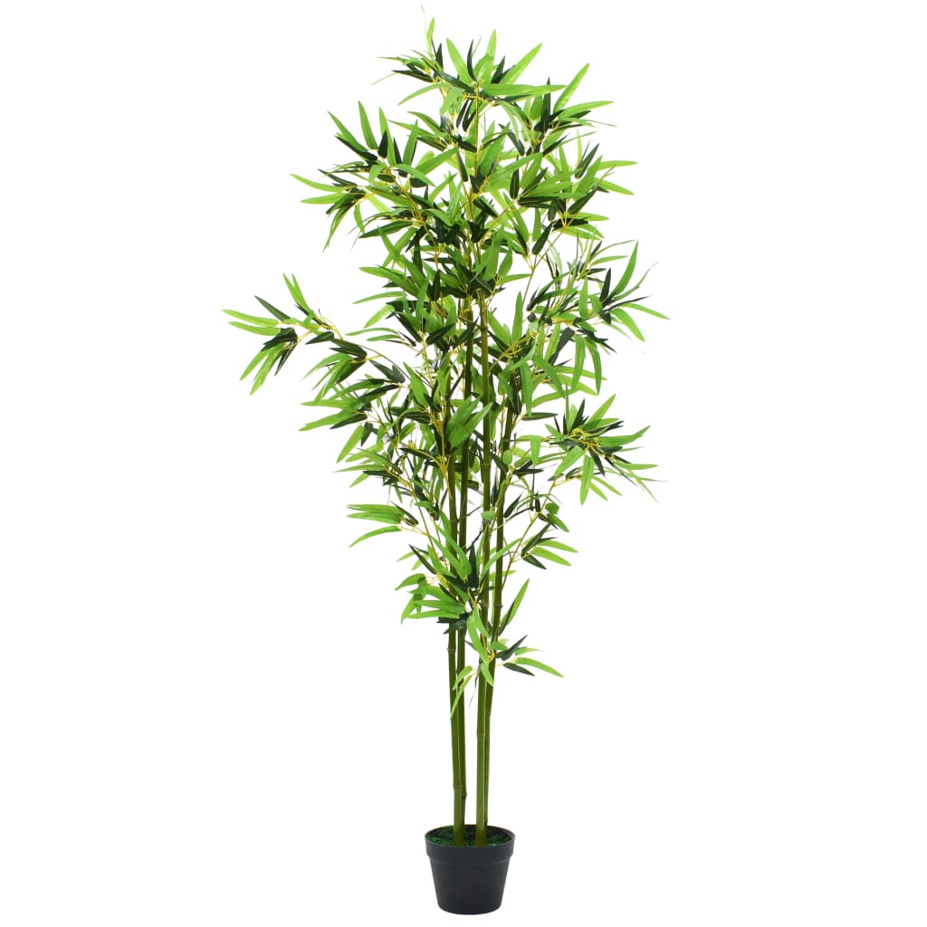 Image of vidaXL Artificial Bamboo Plant with Pot 175 cm Green