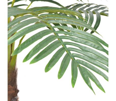 vidaXL mākslīgais augs, palma ar podiņu, 310 cm, zaļa