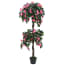  vidaXL zöld/rózsaszín, cserepes műrododendron 155 cm termék 2. képe