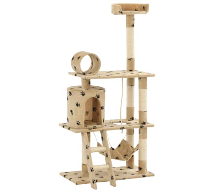 vidaXL b&eacute;zs macskab&uacute;tor sziz&aacute;l kapar&oacute;f&aacute;kkal 140 cm