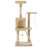 vidaXL Cat Tree with Sisal Scratching Posts 120 cm Beige