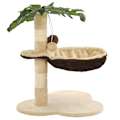 vidaXL Cat Tree with Sisal Scratching Post 50 cm Beige and Brown