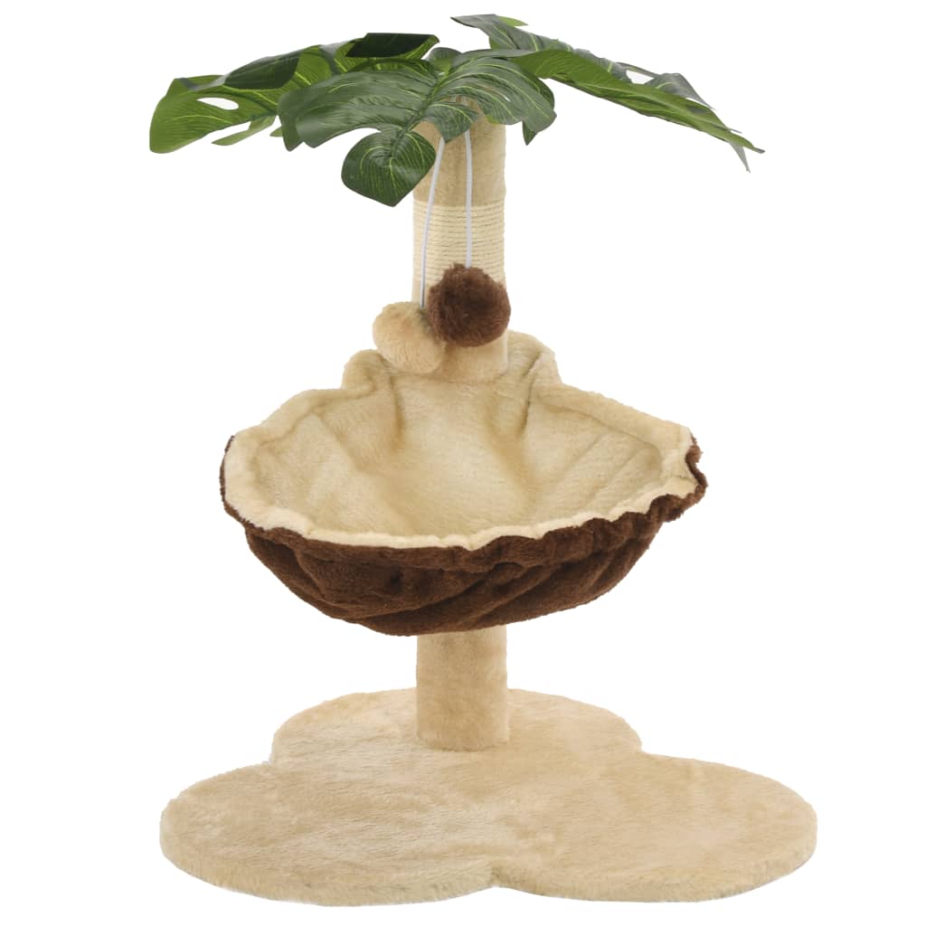 Thumbnail - vidaXL Katzen-Kratzbaum mit Sisal-Kratzstange 50 cm Beige und Braun