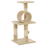 vidaXL Katträd med klöspelare i sisal 65 cm beige