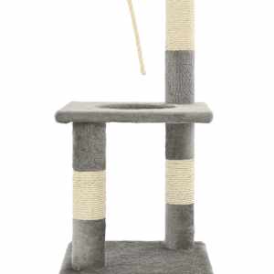 Škrabadlo pro kočky se sisalovými sloupky 109 cm šedé - obrázek 6