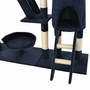 Škrabadlo pro kočky se sisalovými sloupky 230-250 cm modré - obrázek 7