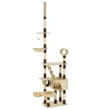 vidaXL Katzen-Kratzbaum mit Sisal-Kratzsäulen 246-280 cm Beige Braun