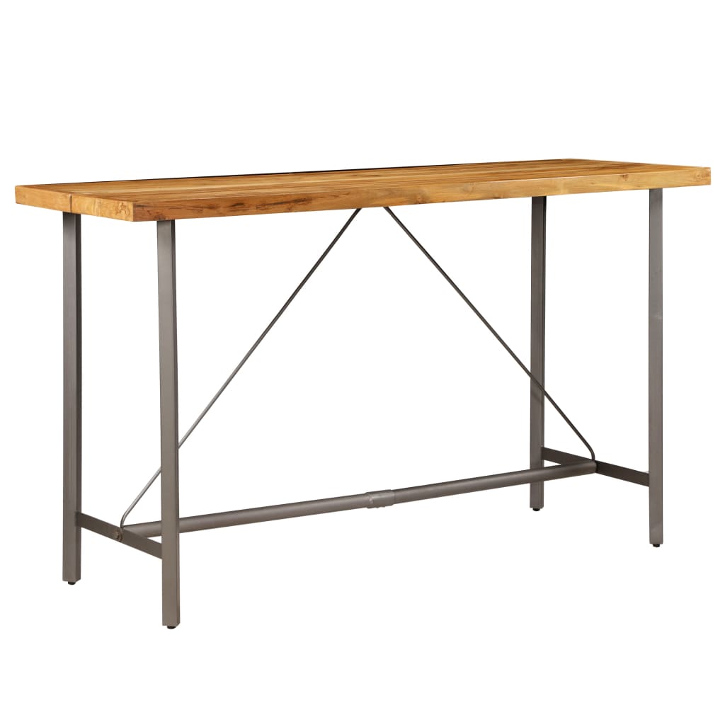 vidaXL Bar Table Solid Reclaimed Teak 180x70x107 cm