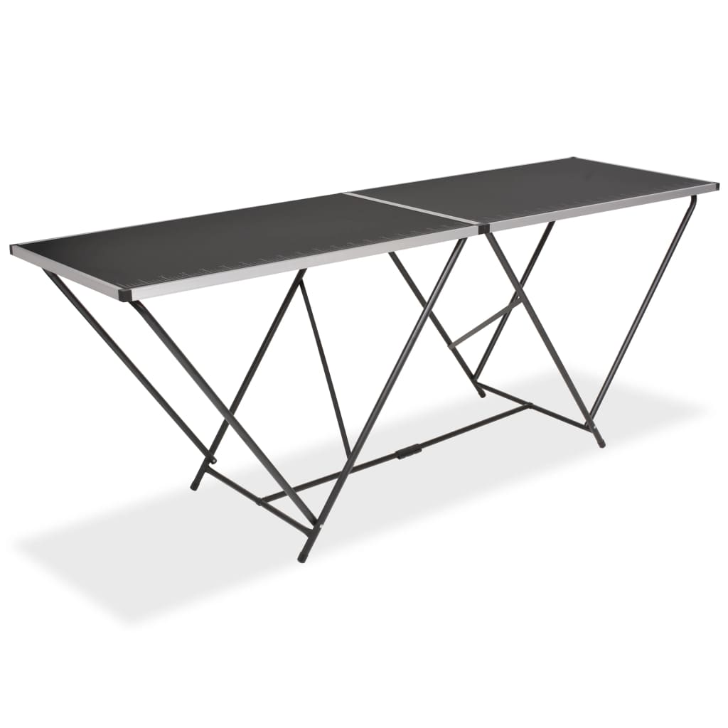 Folding Pasting Table MDF and Aluminium 200x60x78 cm