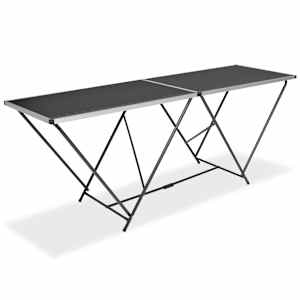 vidaXL kokkupandav tapeetimislaud, MDF ja alumiinium 200 x 60 x 78 cm