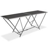 vidaXL Klapptisch MDF und Aluminium 200x60x78 cm