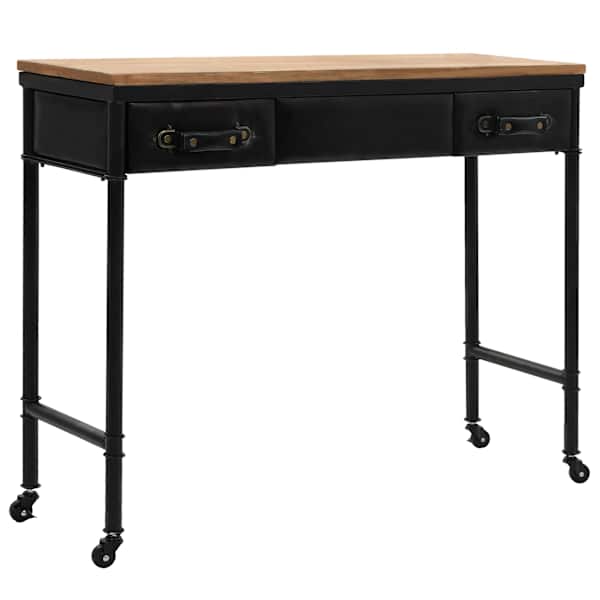 vidaXL konsoollaud MDF ja okaspuit, 100 x 33,5 x 80 cm