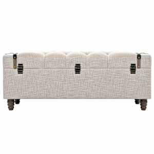 Sada úložných lavic 3 kusy masivní dřevo a ocel 112x37x45 cm - obrázek 5