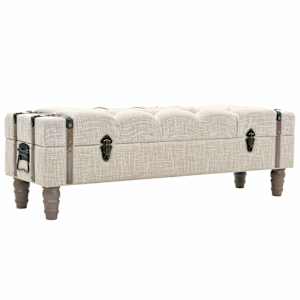 vidaXL hoiupink, puit ja teras, 111 x 34 x 37 cm