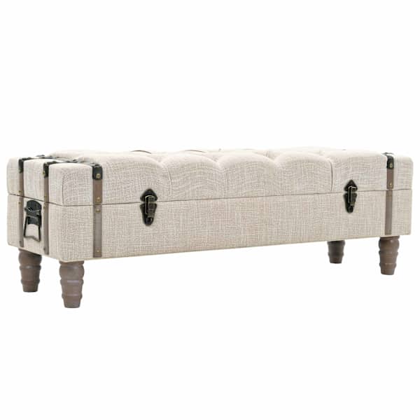 vidaXL hoiupink, puit ja teras, 111 x 34 x 37 cm