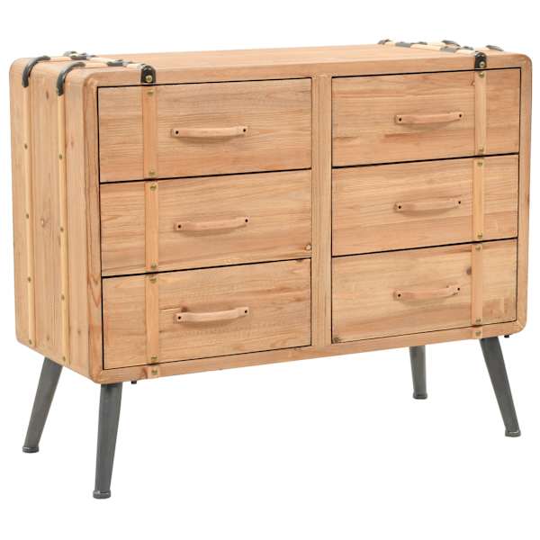 vidaXL sahtlitega kapp, kuusepuit, 91 x 35 x 73 cm