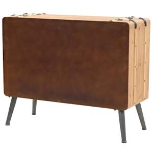 Komoda se zásuvkami masivní jedlové dřevo 91 x 35 x 73 cm - obrázek 4