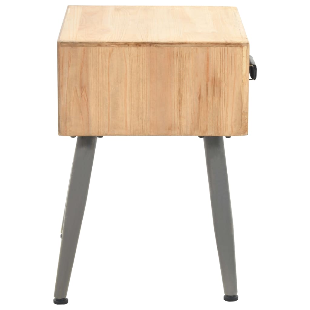 Thumbnail - vidaXL Nachtisch Massivholz Tanne 43x38x50 cm
