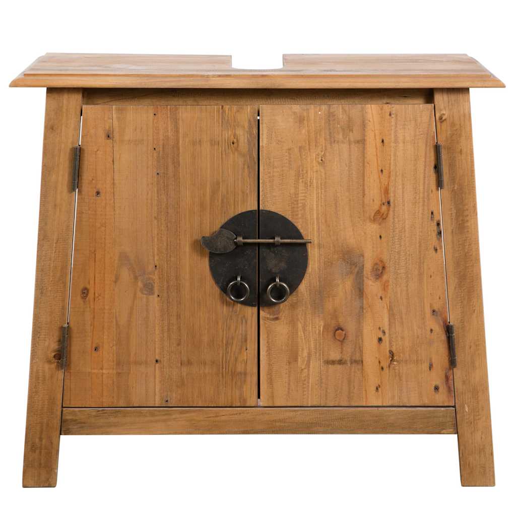 

vidaXL Wastafelkast 70x32x63cm gerecycled massief grenenhout